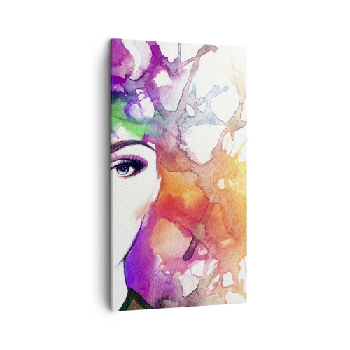 Obraz na płótnie - Z głową w chmurach - 45x80 cm