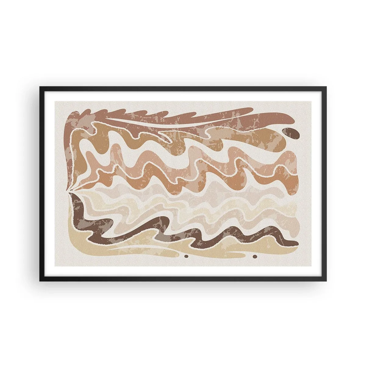 Plakat w czarnej ramie - Dobra energia – dobre emocje - 91x61 cm