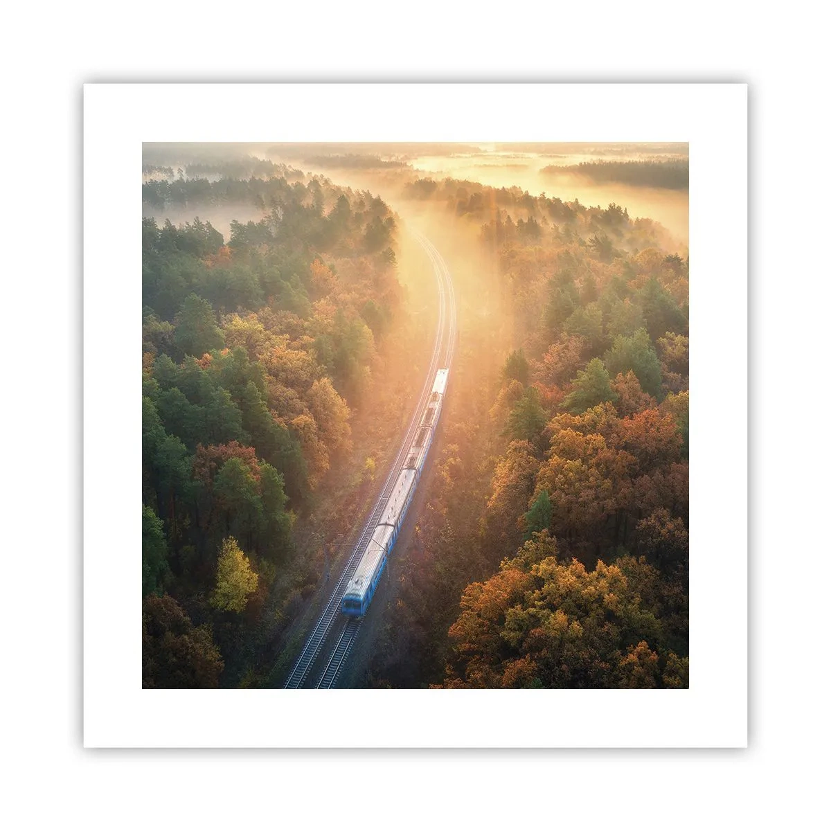 Plakat - Jesienna podróż - 40x40 cm