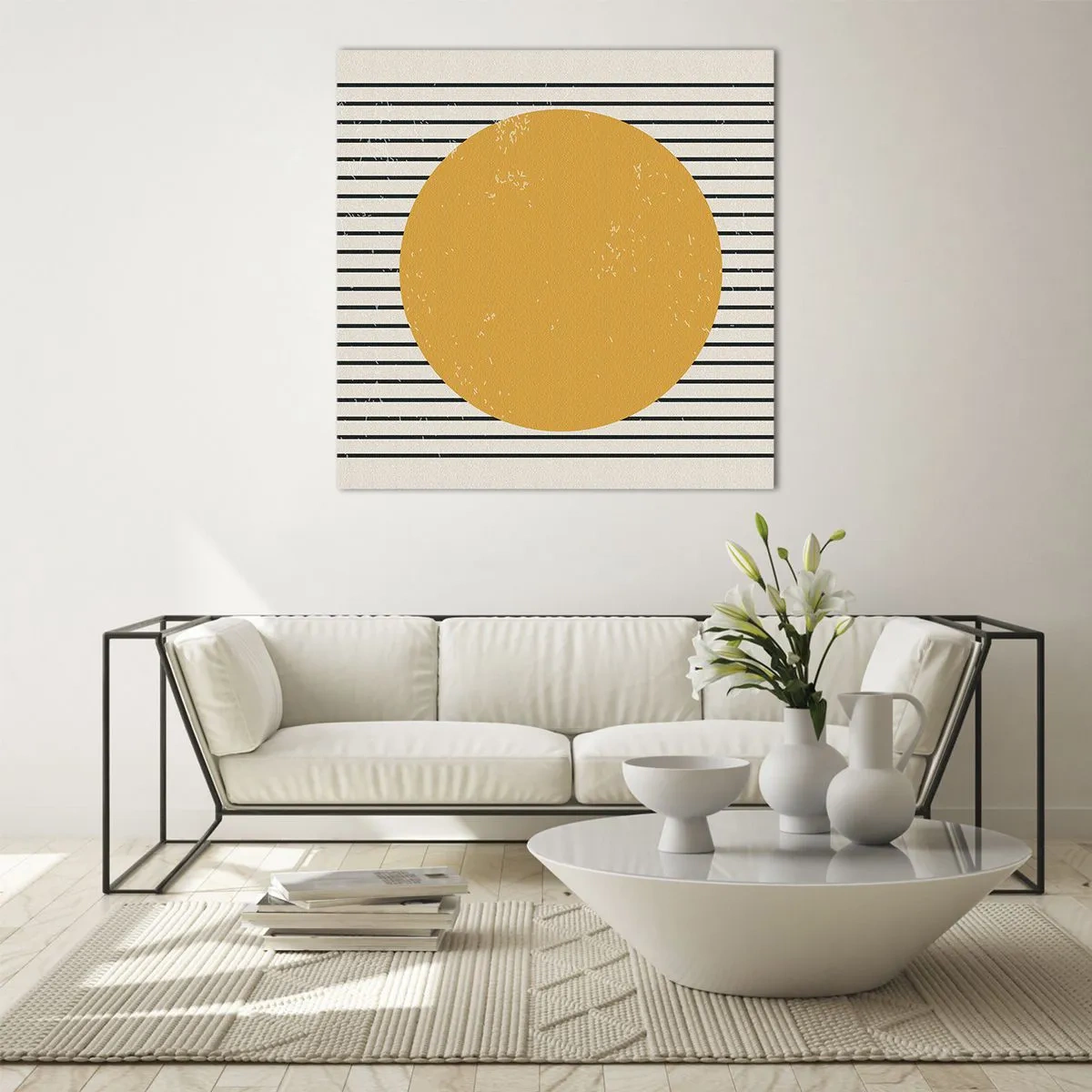 Obraz na szkle - Siła prostoty - 70x70 cm