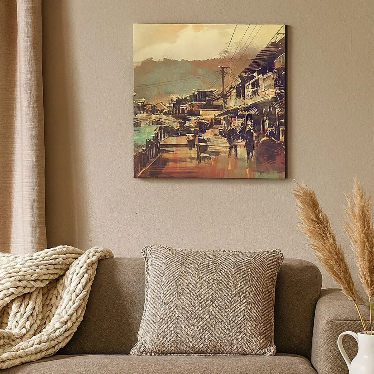 Obraz na płótnie - Życie jako bogactwo szarości - 30x30 cm