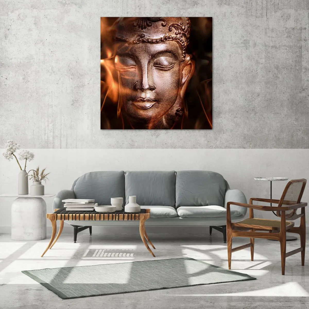 Obraz na szkle - Istnieje tylko tu i teraz - 60x60 cm