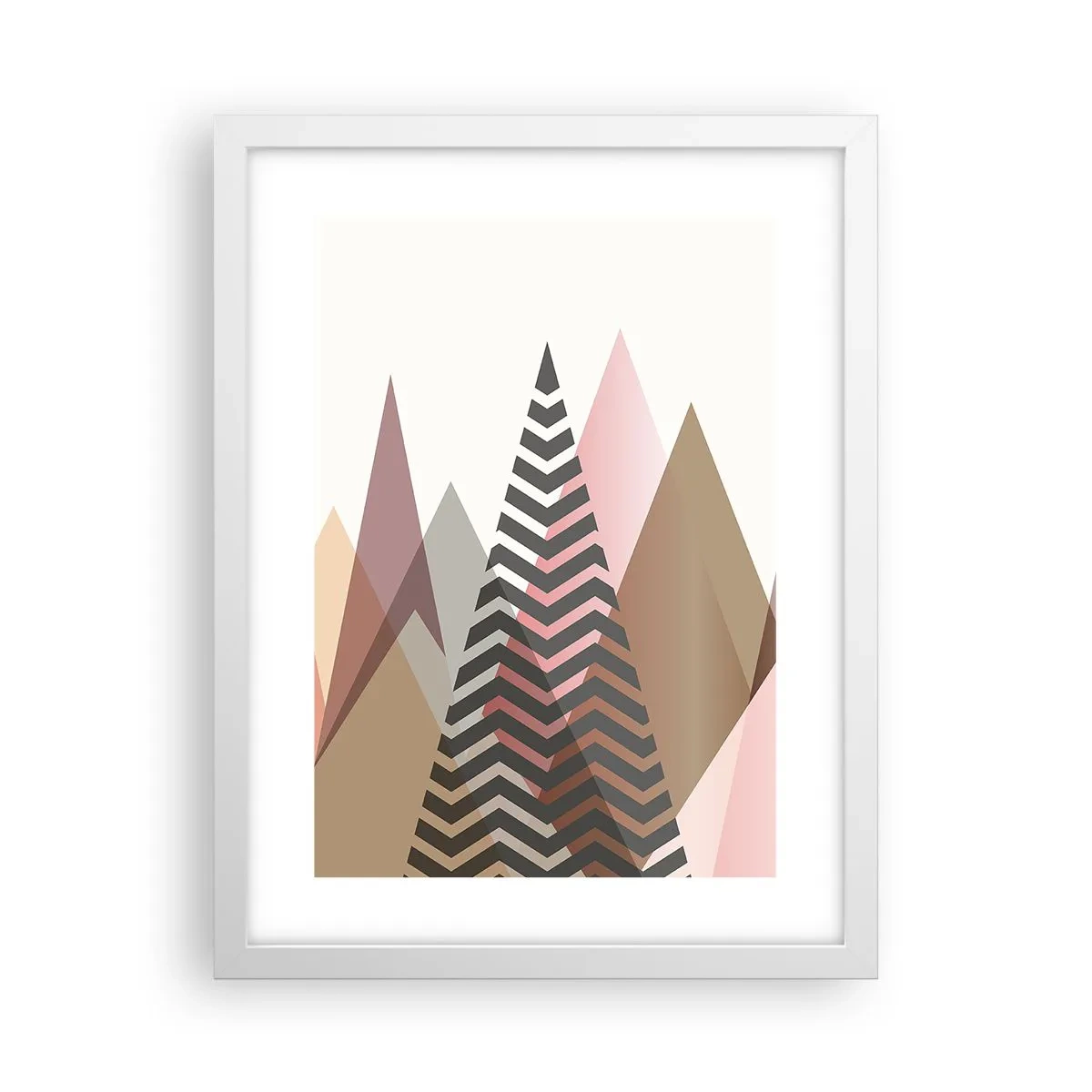 Plakat w białej ramie - Piramidalny widok - 30x40 cm