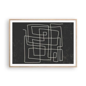 Plakat w ramie jasny dąb - Nie taki prosty - 100x70 cm