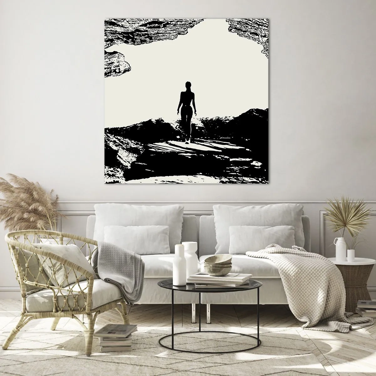 Obraz na szkle - Nowe spojrzenie - 60x60 cm