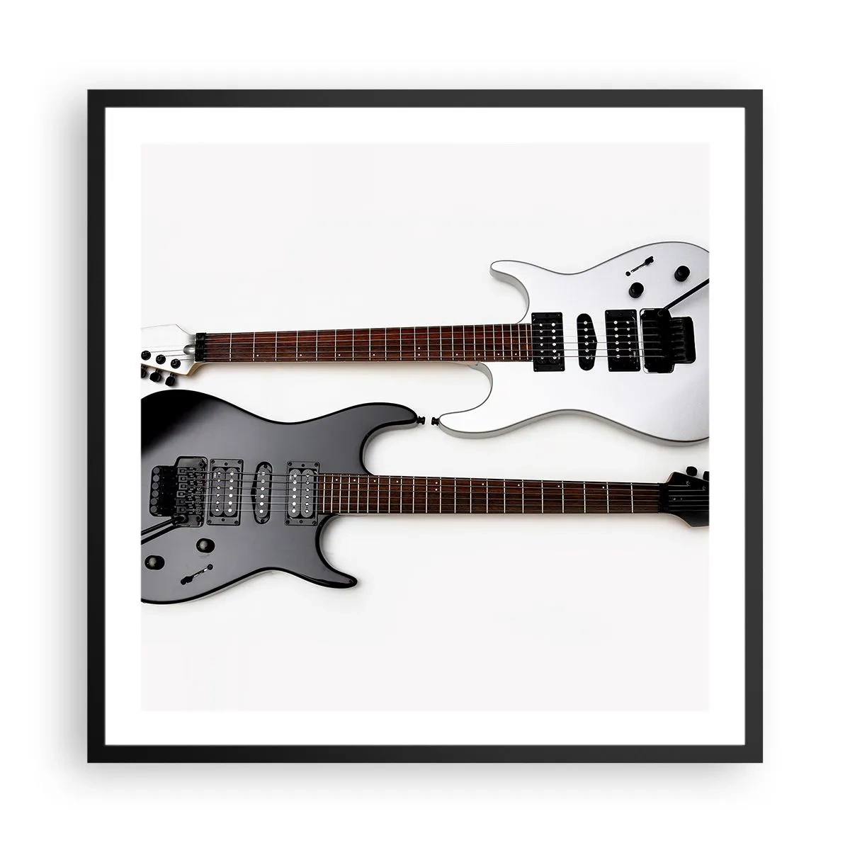 Plakat w czarnej ramie - Harmonia kształtów - 60x60 cm