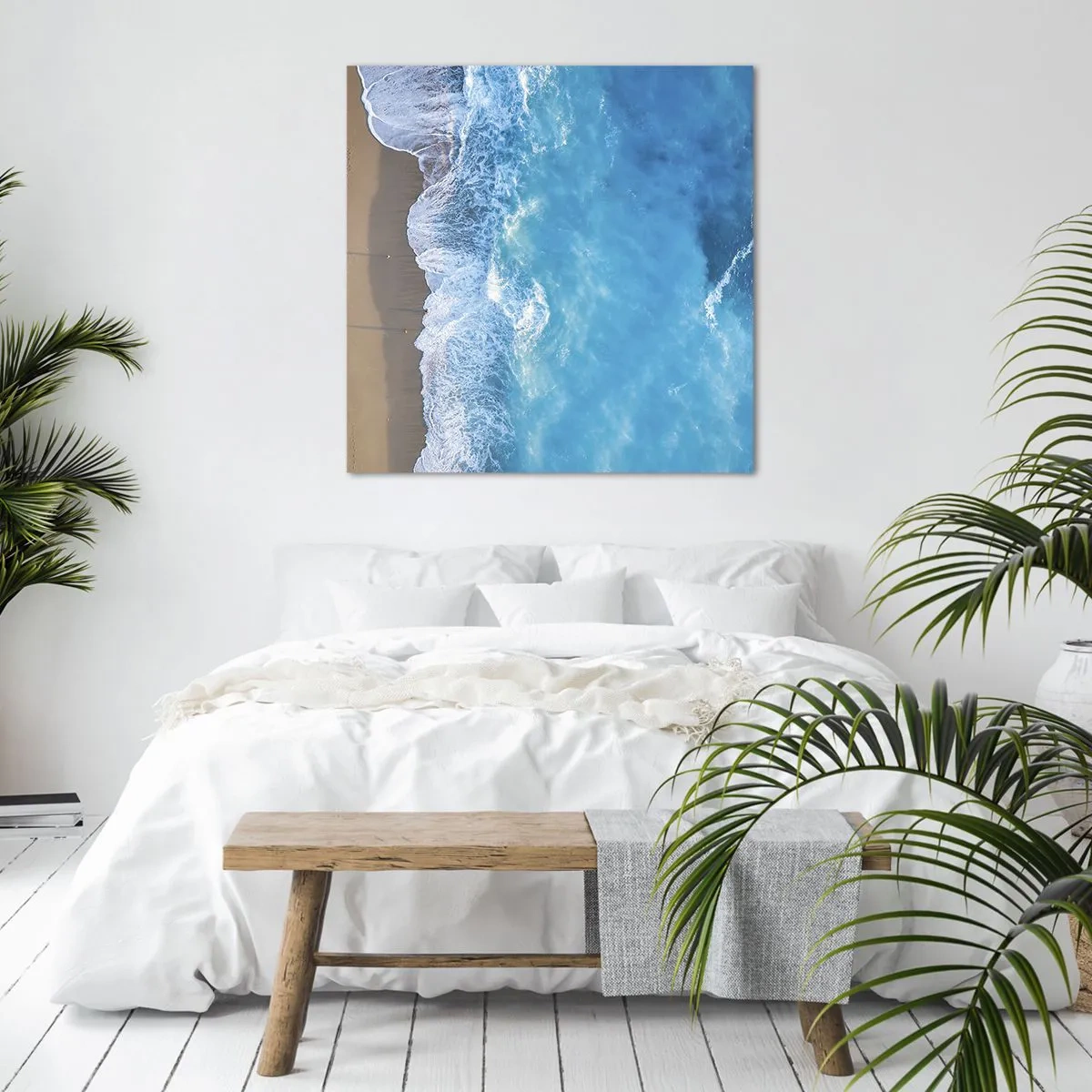 Obraz na płótnie - Siła błękitu - 70x70 cm