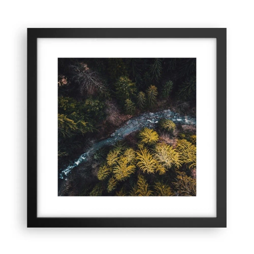 Plakat w czarnej ramie - Szybko, coraz szybciej - 30x30 cm