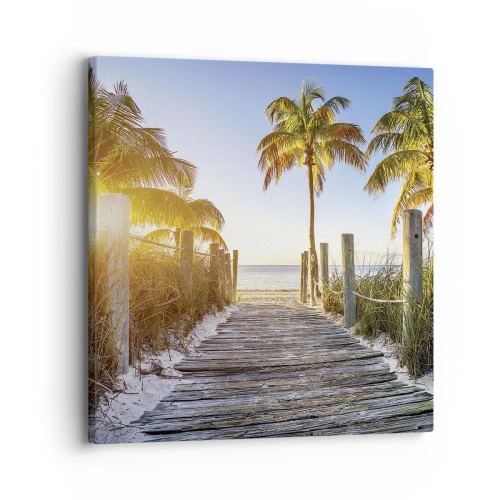 Obraz na płótnie - Prosto do raju - 30x30 cm