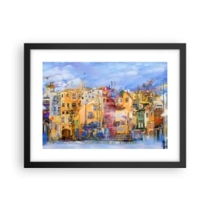 Plakat w czarnej ramie - Jesteśmy razem - 40x30 cm