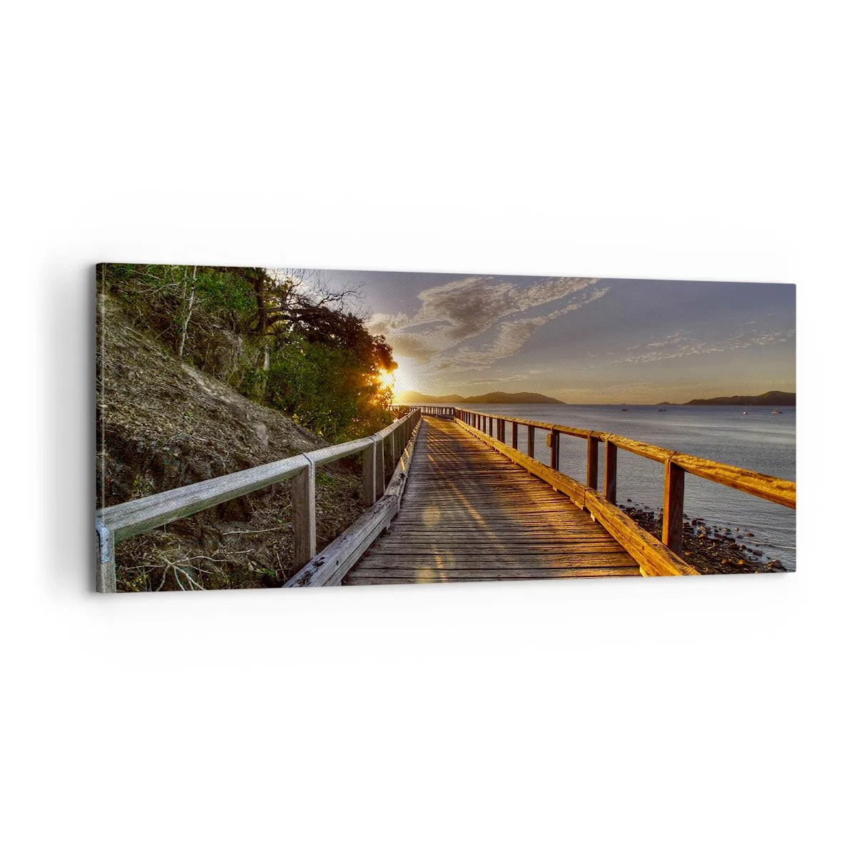 Obraz na płótnie - Iść, ciągle iść w stronę słońca - 100x40 cm