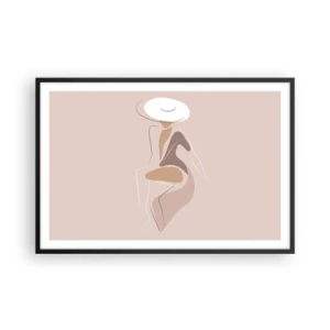 Plakat w czarnej ramie - Damą być - 91x61 cm