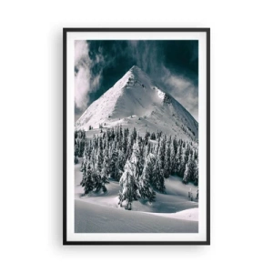 Plakat w czarnej ramie - Kraina śniegu i lodu - 61x91 cm