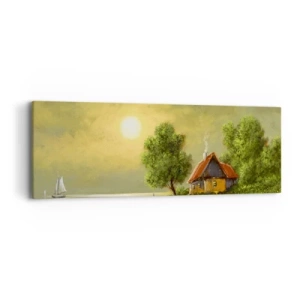 Obraz na płótnie - Pięknie, jak z obrazka - 90x30 cm