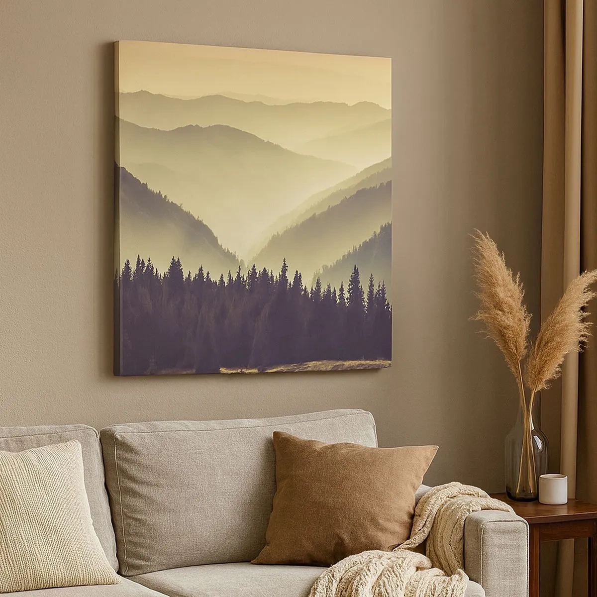 Obraz na płótnie - Za siedmioma górami… - 30x30 cm