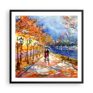 Plakat w czarnej ramie - Razem do granicy czasu - 60x60 cm