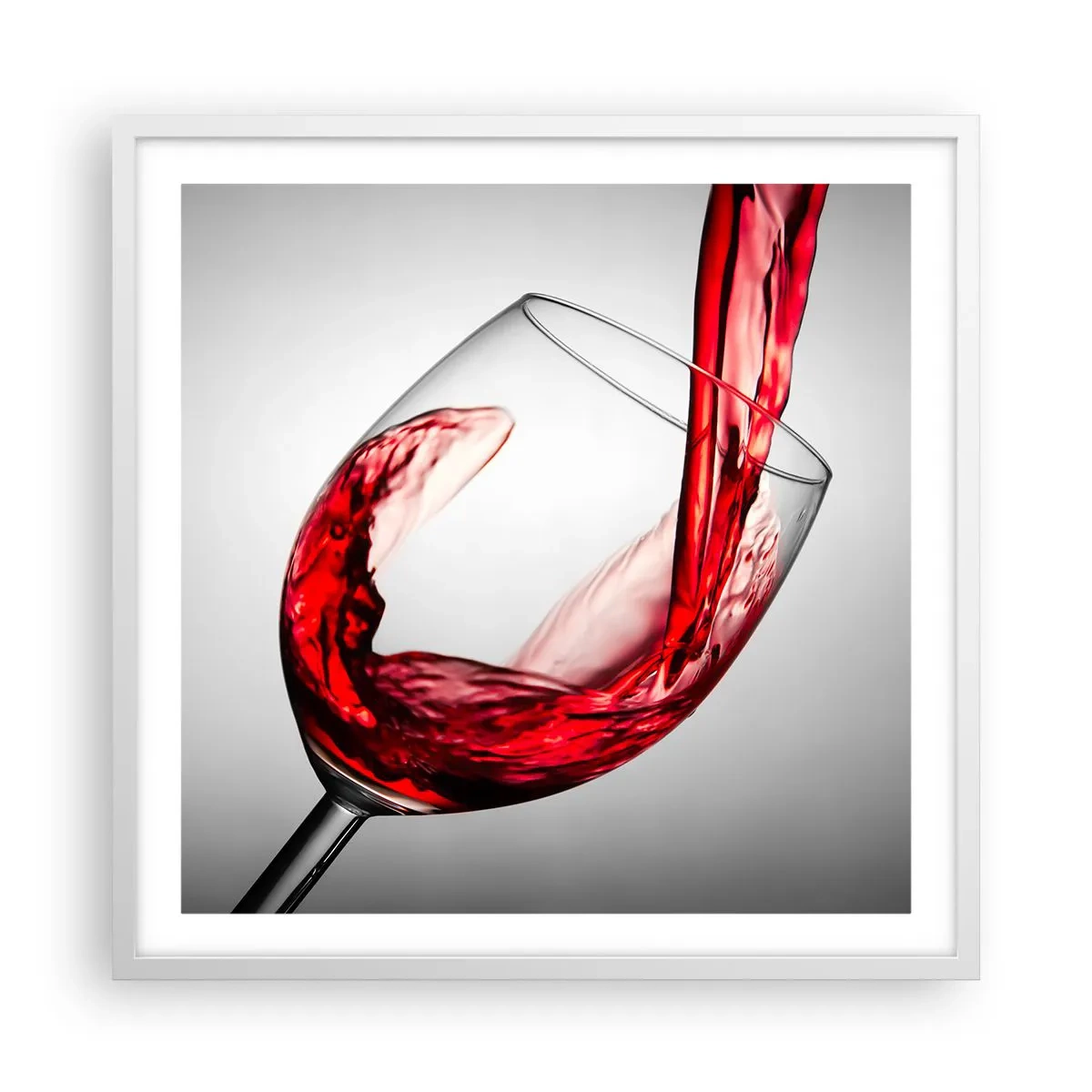 Plakat w białej ramie - Barwa - ruch - dźwięk - 60x60 cm