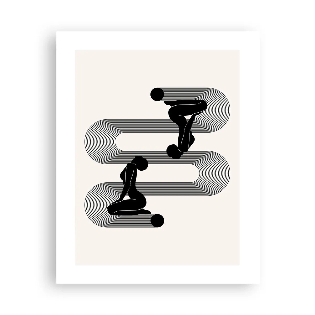 Plakat - Zmysłowa symetria - 40x50 cm