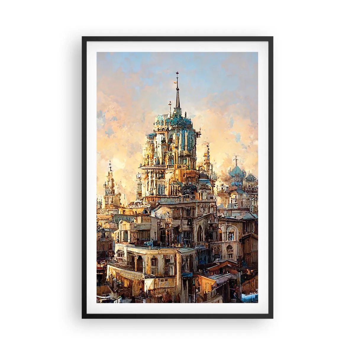 Plakat w czarnej ramie - Miasto miast - 61x91 cm