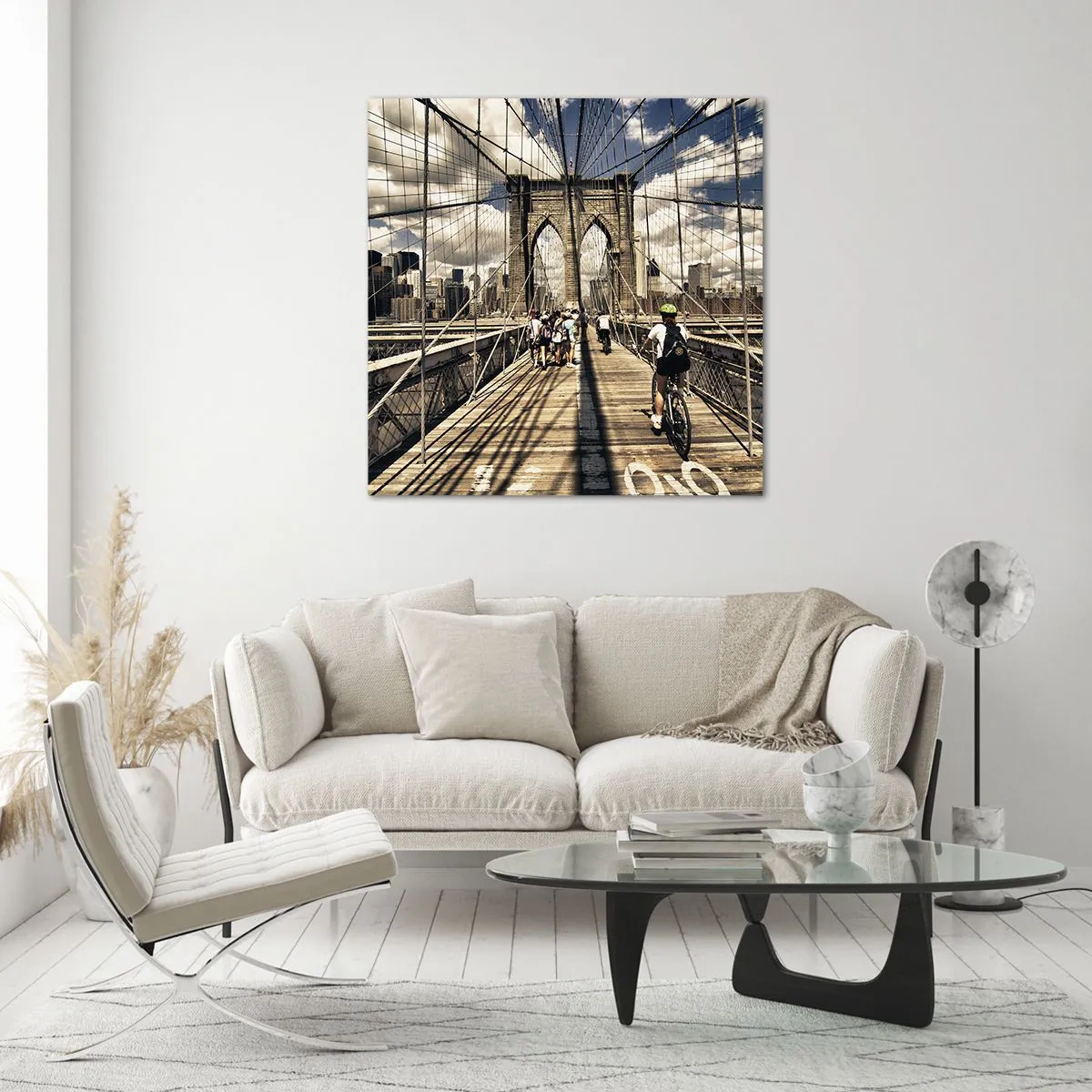 Obraz na szkle - Wprost do serca miasta - 60x60 cm