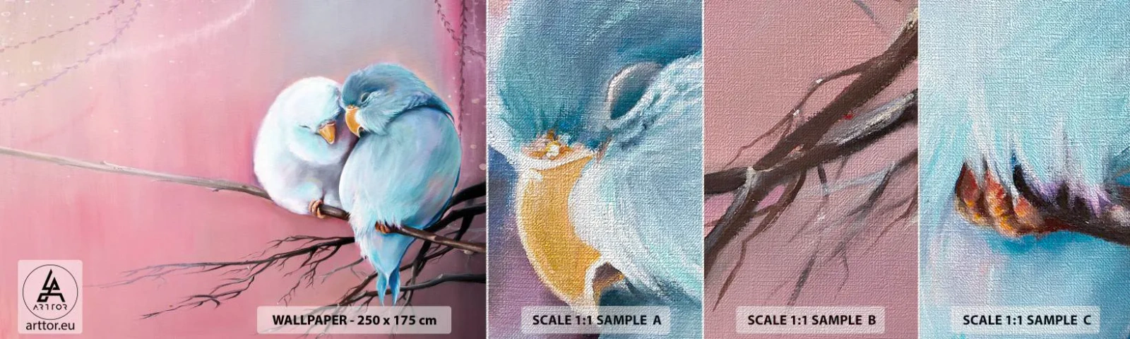 Fototapeta Próbka Premium Canvas - Cóż tu dodać?… - Ptaki, Natura, Sztuka - 100x30 cm