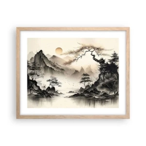 Plakat w ramie jasny dąb - Niepowtarzalny urok orientu - 50x40 cm