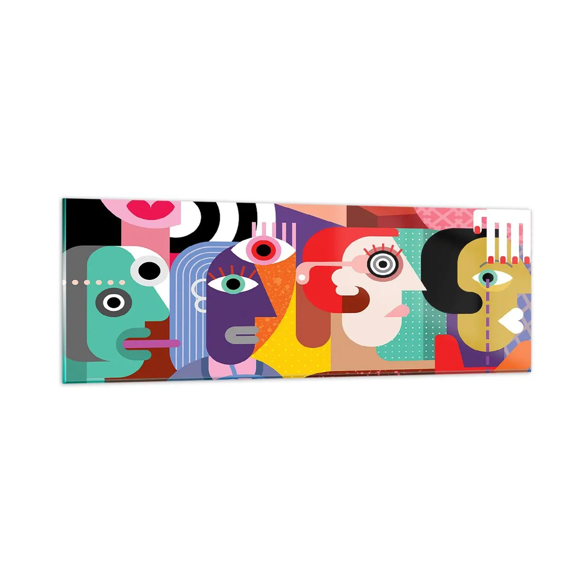 Obraz na szkle - My od pana Picassa - 90x30 cm