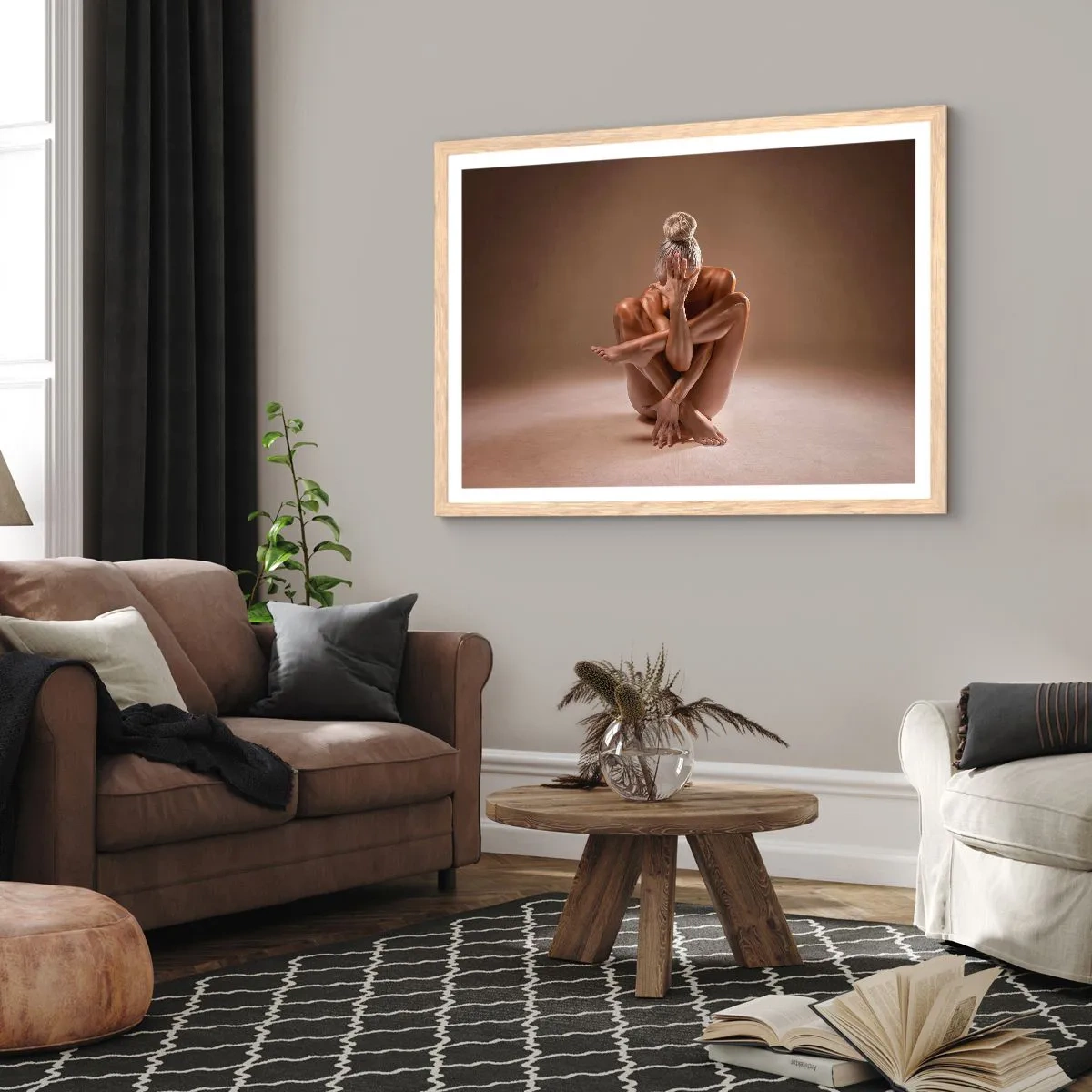 Plakat w ramie jasny dąb - Jedność ciała i ducha - 100x70 cm