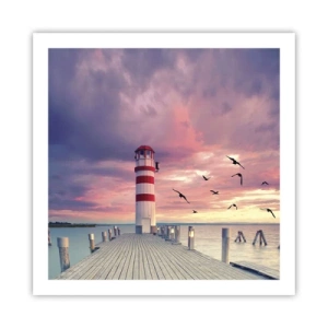 Plakat - Pora do portu - 60x60 cm