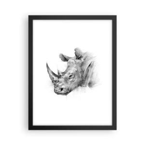 Plakat w czarnej ramie - Afrykański portret - 30x40 cm