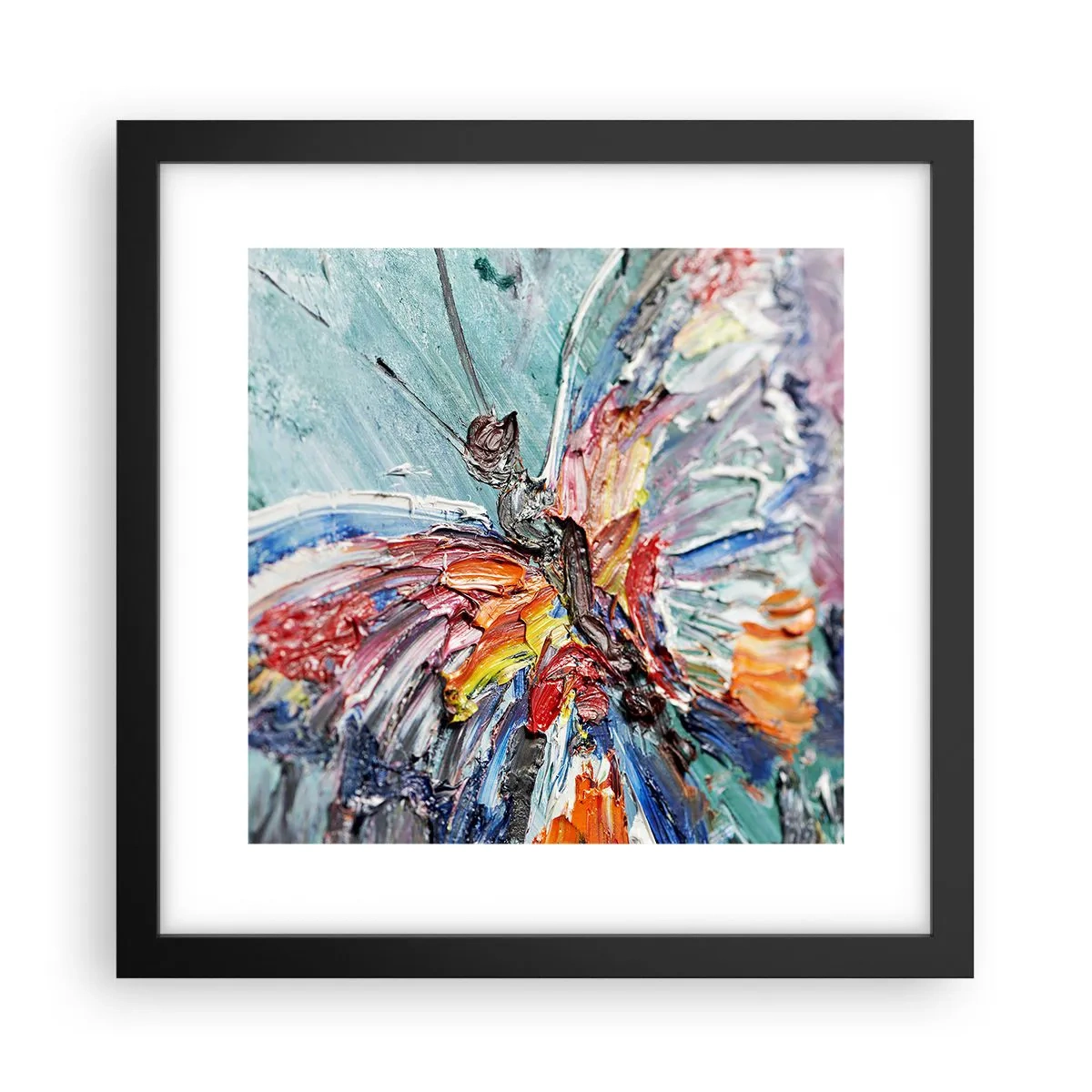 Plakat w czarnej ramie - Pomalowany przez naturę - 30x30 cm