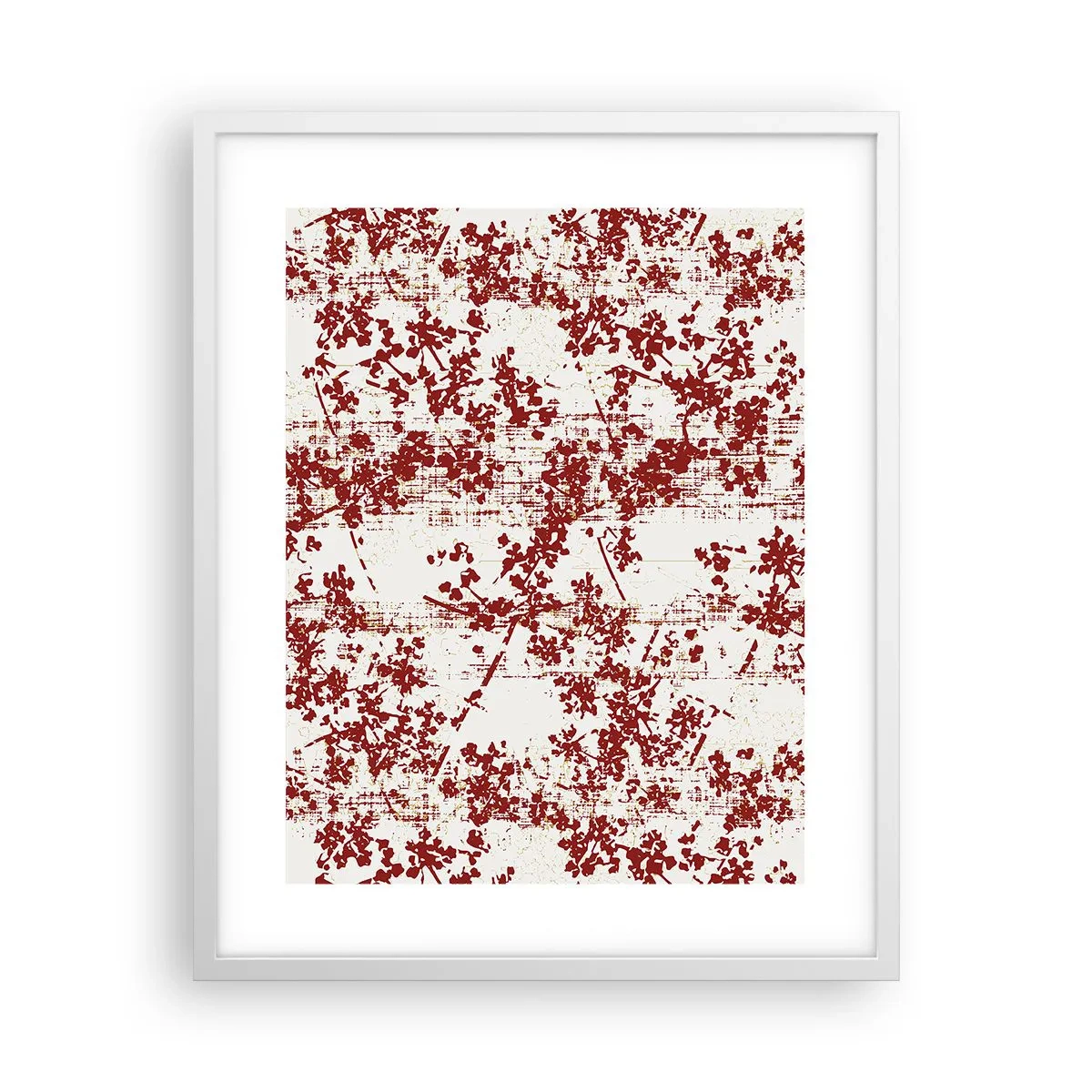 Plakat w białej ramie - Jak dawny perkalik - 40x50 cm