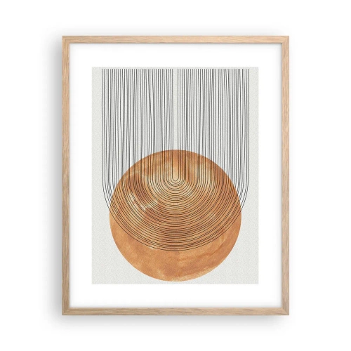 Plakat w ramie jasny dąb - Kompozycja słoneczna - 40x50 cm