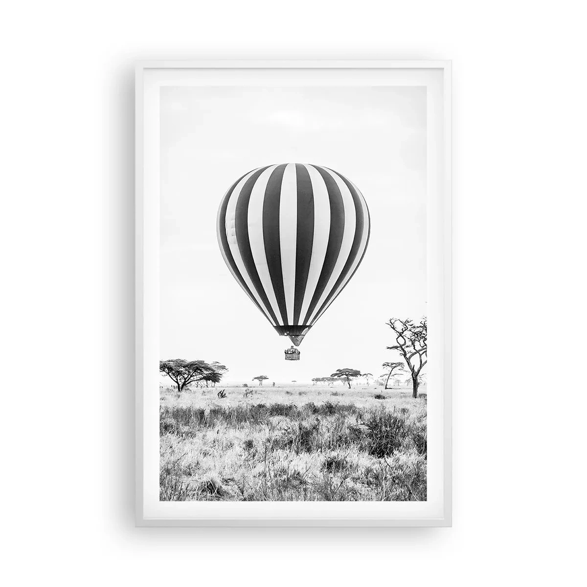 Plakat w białej ramie - Nad sawanną - 61x91 cm