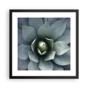 Plakat w czarnej ramie - Wabi i przestrzega - 40x40 cm