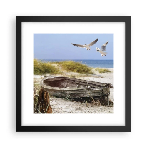 Plakat w czarnej ramie - Skąpane wiatrem - 30x30 cm