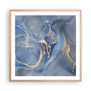 Plakat w ramie jasny dąb - Złoty pył - 60x60 cm