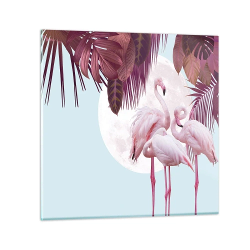 Obraz na szkle - Trzy ptasie gracje - 50x50 cm