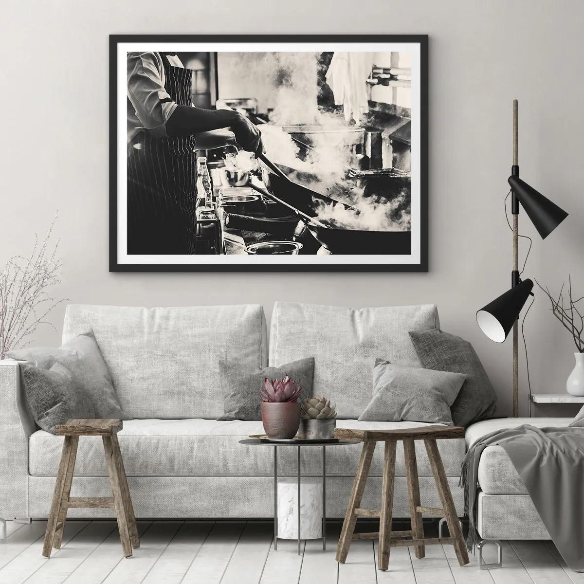 Plakat w czarnej ramie - Alchemia smaków - 91x61 cm