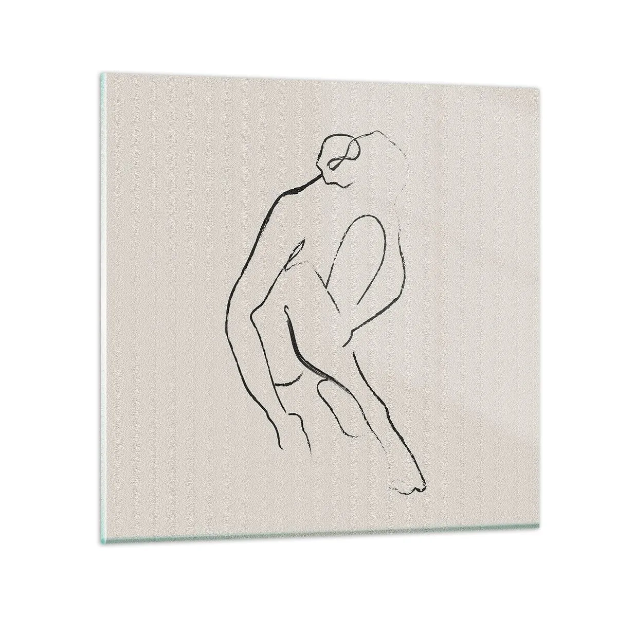 Obraz na szkle - Szkic intymny - 30x30 cm