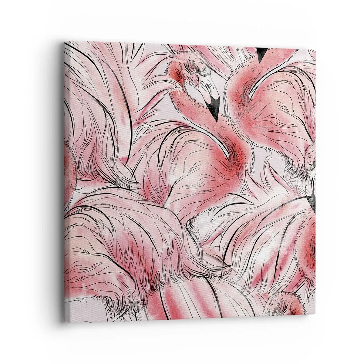 Obraz na płótnie - Ptasi corps de ballet - 30x30 cm