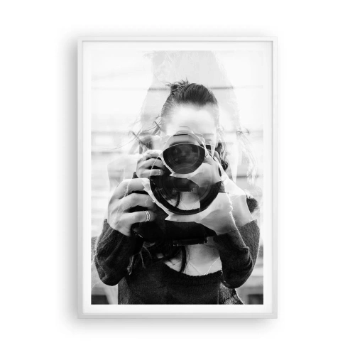 Plakat w białej ramie - Twórca i tworzywo - 70x100 cm