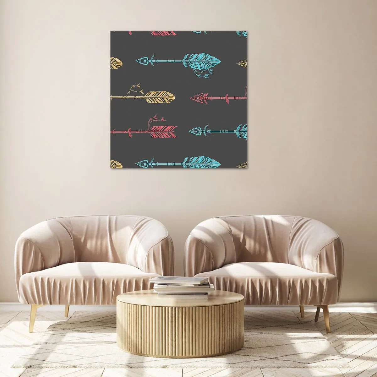 Obraz na szkle - W ordynku - 60x60 cm