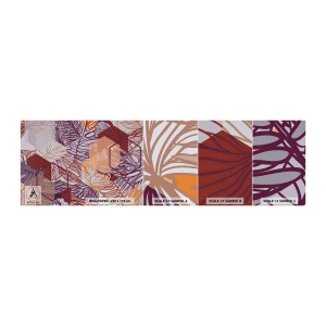 Fototapeta Próbka Samoprzylepna Deluxe Sticker - Związek niemozliwy geometrii i natury - Abstrakcja, Grafika, Liście - 100x30 cm