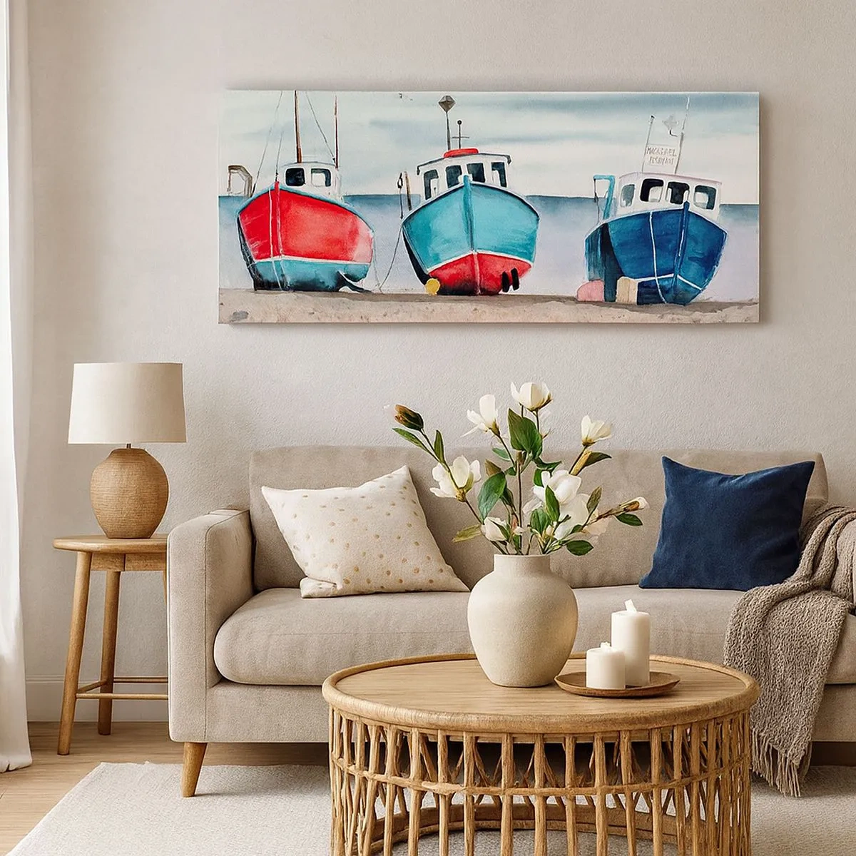 Obraz na płótnie - Gotowe na połów - 100x40 cm