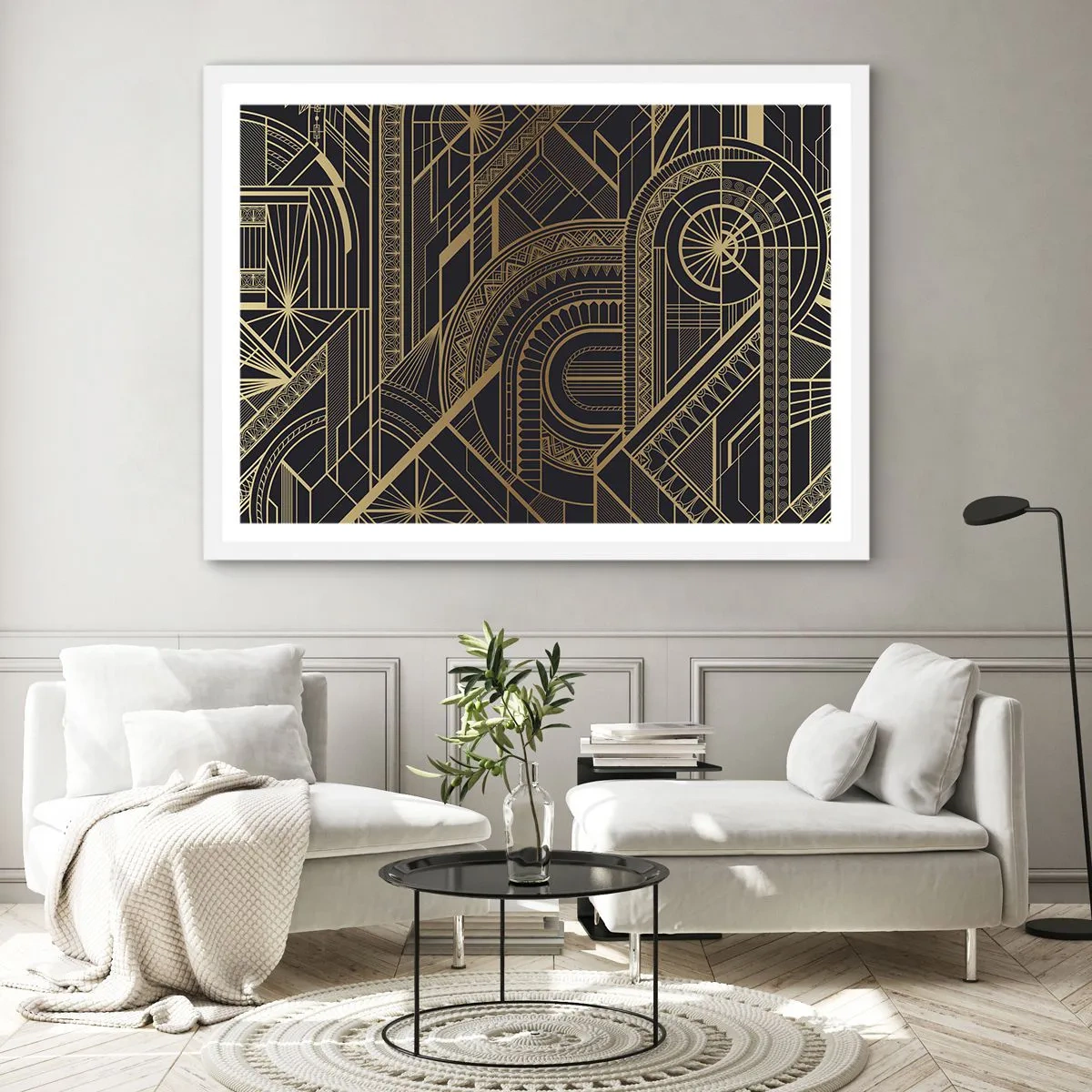 Plakat w białej ramie - Koncepty, idee, plany - 40x30 cm