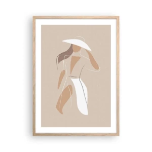 Plakat w ramie jasny dąb - Moda to zabawa - 50x70 cm