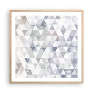 Plakat w ramie jasny dąb - W rytmie na trzy - 60x60 cm