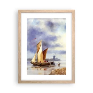 Plakat w ramie jasny dąb - Powrót żeglarzy - 30x40 cm