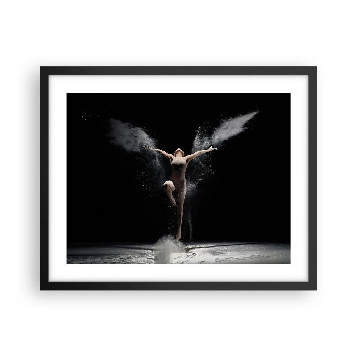 Plakat w czarnej ramie - Elfy istnieją - 50x40 cm